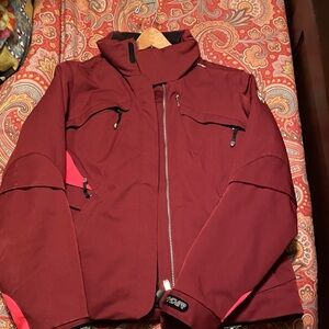 Spyder ski Burgundy Jacket with Black Accents